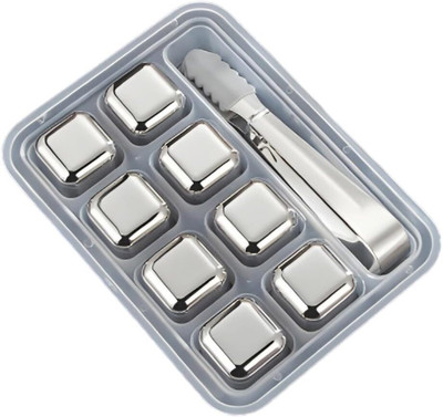 Zwerlin Silver Steel Ice Cube Tray(Pack of1)