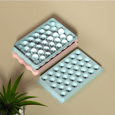 OFFYX 33 ice ball making in single ice making ice ball tray Blue Blue Plastic Ice Ball Tray(Pack of1)