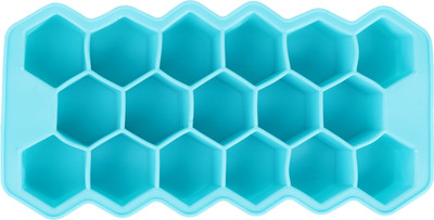 Bloom Blue Plastic Ice Cube Tray(Pack of1)