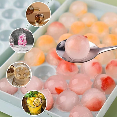 HomeCloud 33 gride ice cube ray Multicolor Plastic Ice Ball Tray(Pack of1)