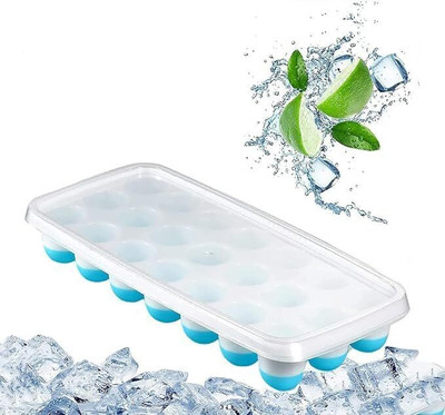 Dreamy Delights Blue Silicone Ice Cube Tray(Pack of1)