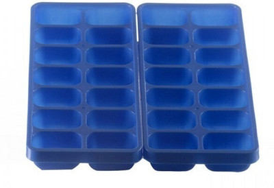 Tidy Homz Blue Plastic Ice Cube Tray(Pack of2)