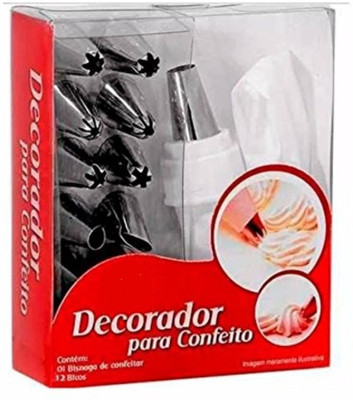 Perfect Pricee 12 Piece Piping Bag Nozzles Cake Decorating Tool Set Frosting Icing Cream Stainless Steel Multi-opening Icing Nozzle(Silver Pack of 1)