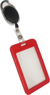 Ang Plastic ID Badge Holder, ID Badge Reel(Pack of 1)