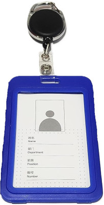 Ang Plastic ID Badge Holder, ID Badge Reel(Pack of 1)