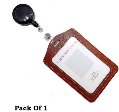 NSSP PTFE (Non-stick) ID Badge Holder, ID Badge Reel(Pack of 1)