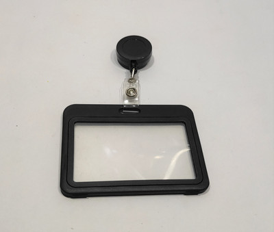 AbhaPrint Plastic ID Badge Holder, ID Badge Reel(Pack of 1)