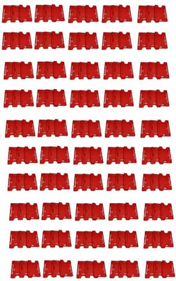 KKSW Plastic ID Badge Holder, ID Badge Reel(Pack of 50)