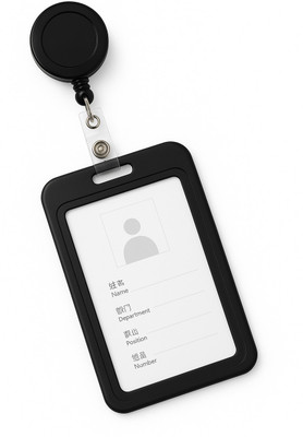 I CARDE Plastic ID Badge Holder, ID Badge Reel(Pack of 1)