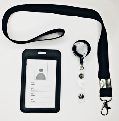 HYNEAR Plastic ID Badge Holder, ID Badge Reel(Pack of 1)