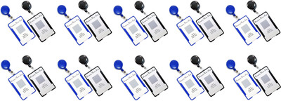 JSMSH Plastic ID Badge Reel, ID Badge Holder(Pack of 20)