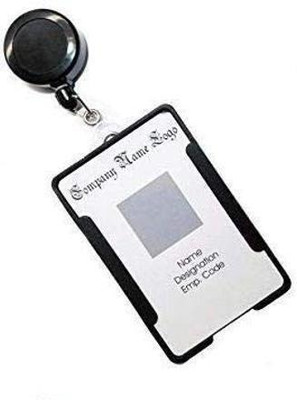 NSSP Plastic ID Badge Reel, ID Badge Holder(Pack of 25)