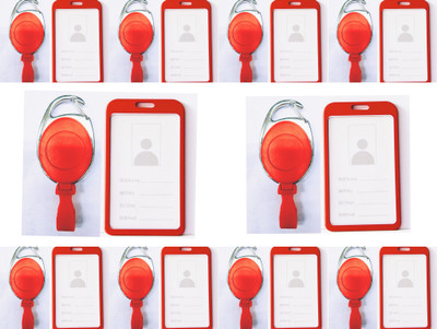 R K SALES Aluminum, Plastic ID Badge Holder, ID Badge Reel(Pack of 1)
