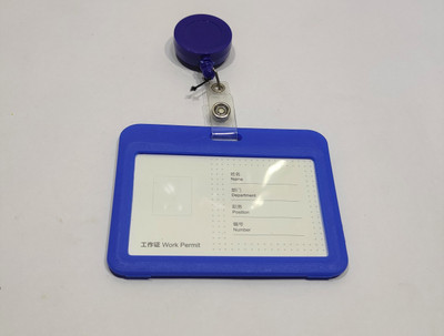 AbhaPrint Plastic ID Badge Holder, ID Badge Reel(Pack of 1)