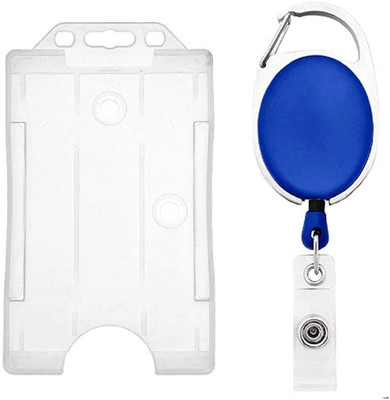 HCS Plastic ID Badge Holder, ID Badge Reel(Pack of 1)