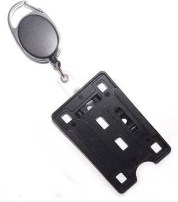 HYNEAR Plastic ID Badge Holder, ID Badge Reel(Pack of 1)