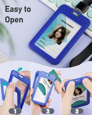I CARDE Plastic ID Badge Holder(Pack of 1)