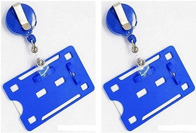 ASV Plastic ID Badge Holder, ID Badge Reel(Pack of 2)