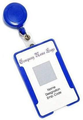 I CARDE Plastic ID Badge Holder, ID Badge Reel(Pack of 1)
