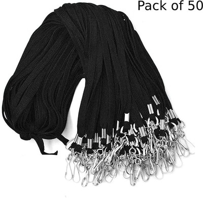 NSSP Plastic ID Badge Holder, Lanyard(Pack of 50)