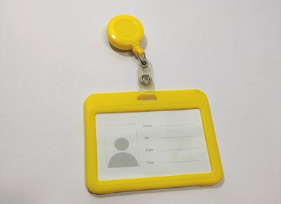 AbhaPrint Plastic ID Badge Holder, ID Badge Reel(Pack of 1)