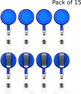 NSSP Plastic, Stainless Steel ID Badge Reel(Pack of 15)