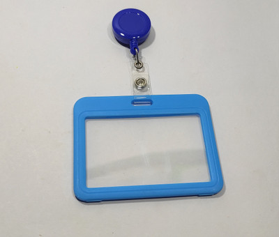 AbhaPrint Plastic ID Badge Holder, ID Badge Reel(Pack of 1)