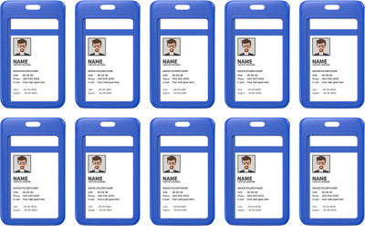 LRS Plastic ID Badge Holder(Pack of 10)
