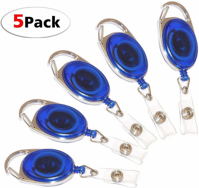 Agile Plastic, Steel, Polyester ID Badge Reel(Pack of 5)