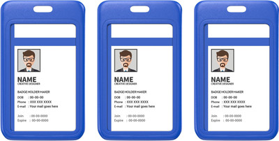 LRS Plastic ID Badge Holder(Pack of 3)
