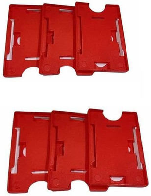 KKSW Plastic ID Badge Holder, ID Badge Reel(Pack of 2)