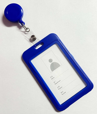 HCS Plastic ID Badge Holder, ID Badge Reel(Pack of 1)
