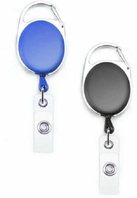 HCS Plastic ID Badge Holder, ID Badge Reel(Pack of 2)