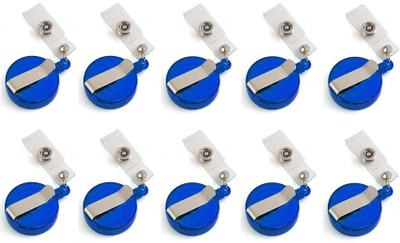 JSMSH Plastic ID Badge Reel(Pack of 10)