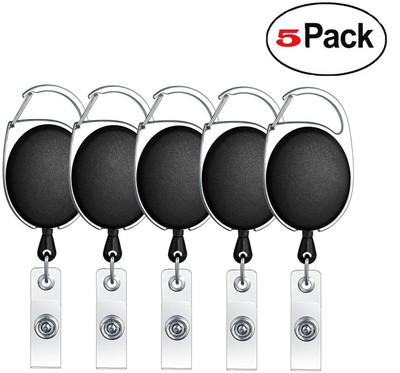 Ang Plastic ID Badge Reel(Pack of 5)