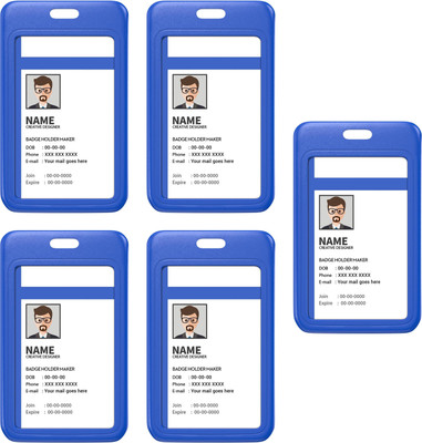 LRS Plastic ID Badge Holder(Pack of 5)