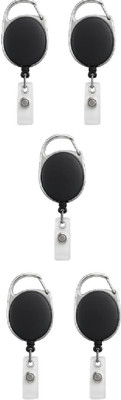 NSSP ID Card Holder combo (Oval Black yoyo + Black id Card Holder) 1 Card Holder(Set of 5, Black)