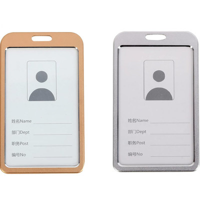 I CARDE Aluminum ID Badge Holder(Pack of 2)