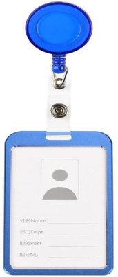 I CARDE Aluminum ID Badge Holder, ID Badge Reel(Pack of 1)