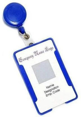 HCS Plastic ID Badge Holder, ID Badge Reel(Pack of 1)