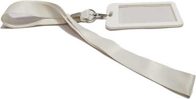 Ang Plastic ID Badge Holder, Lanyard(Pack of 5)