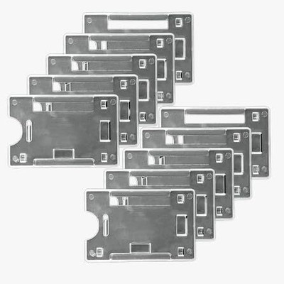 safe ex india Plastic ID Badge Holder(Pack of 10)