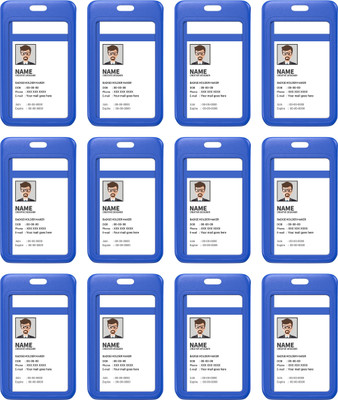 LRS Plastic ID Badge Holder(Pack of 12)