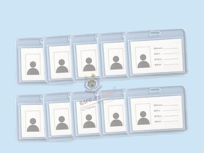 safe ex india Plastic ID Badge Holder(Pack of 10)