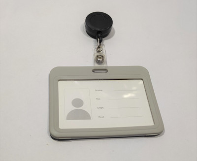 AbhaPrint Plastic ID Badge Holder, ID Badge Reel(Pack of 1)