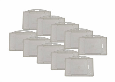 safe ex india Plastic ID Badge Holder(Pack of 10)