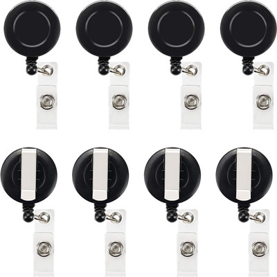 JSMSH Plastic ID Badge Reel(Pack of 25)