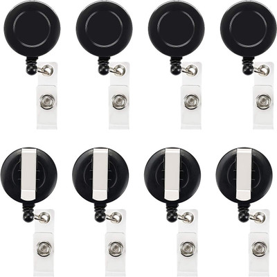 JSMSH Plastic ID Badge Reel(Pack of 25)