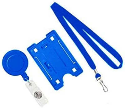 JSMSH Plastic ID Badge Reel, ID Badge Holder, Lanyard(Pack of 1)
