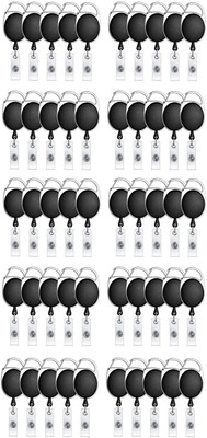 JSMSH Plastic ID Badge Reel(Pack of 50)